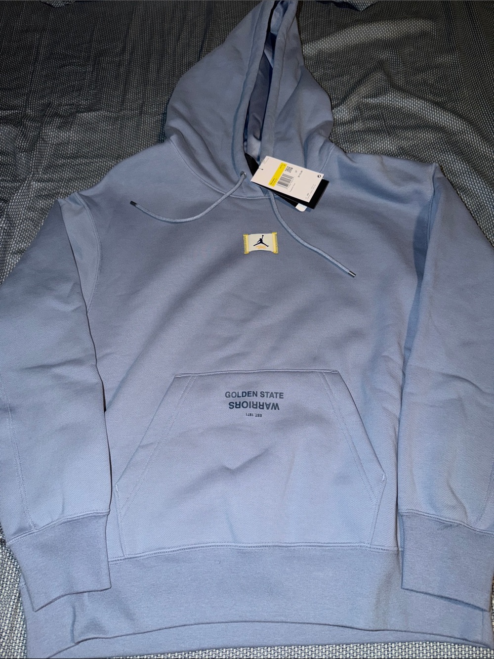 Jordan Light Blue Golden State Warriors Hoodie